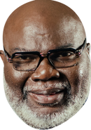 TD Jakes Celebrity Face Mask Fancy Dress Cardboard Costume Mask