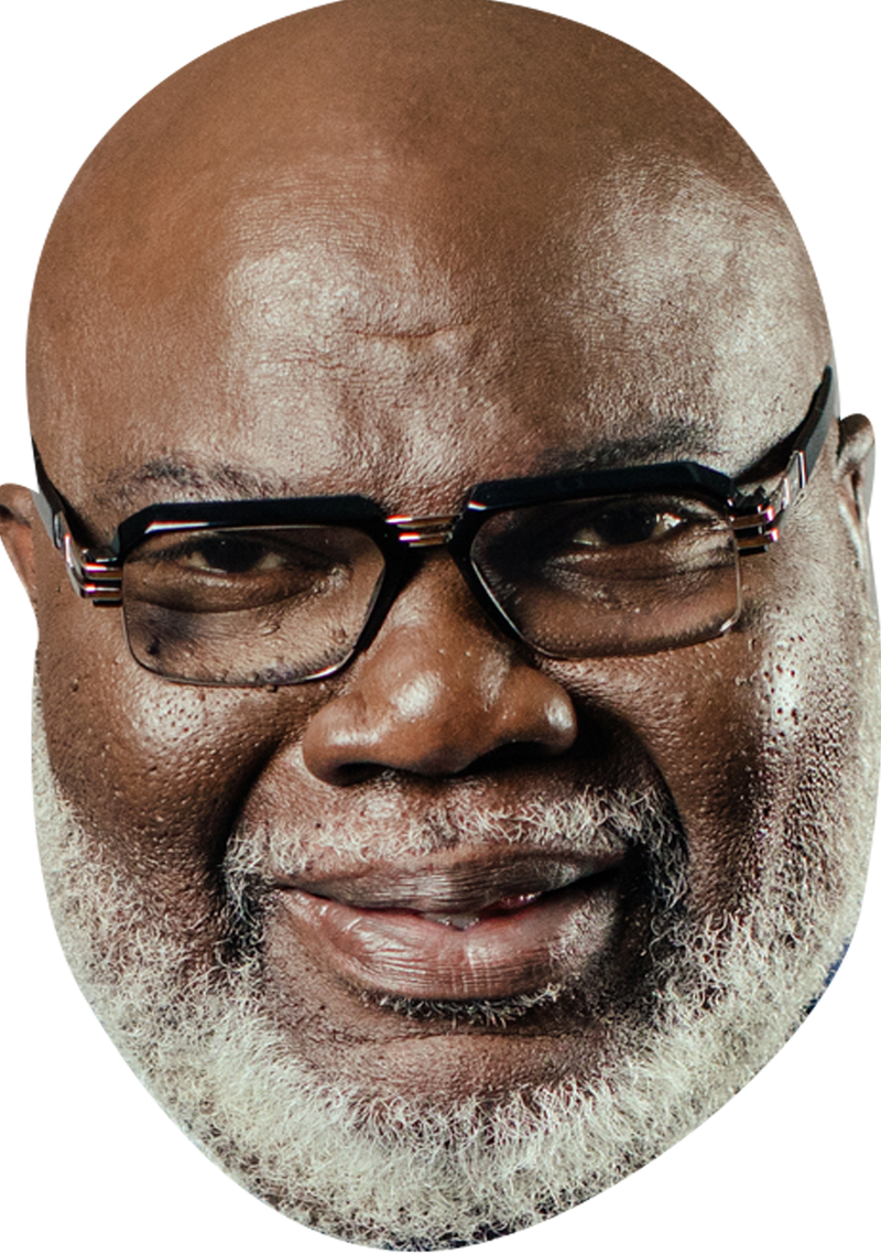 TD Jakes Celebrity Face Mask Fancy Dress Cardboard Costume Mask