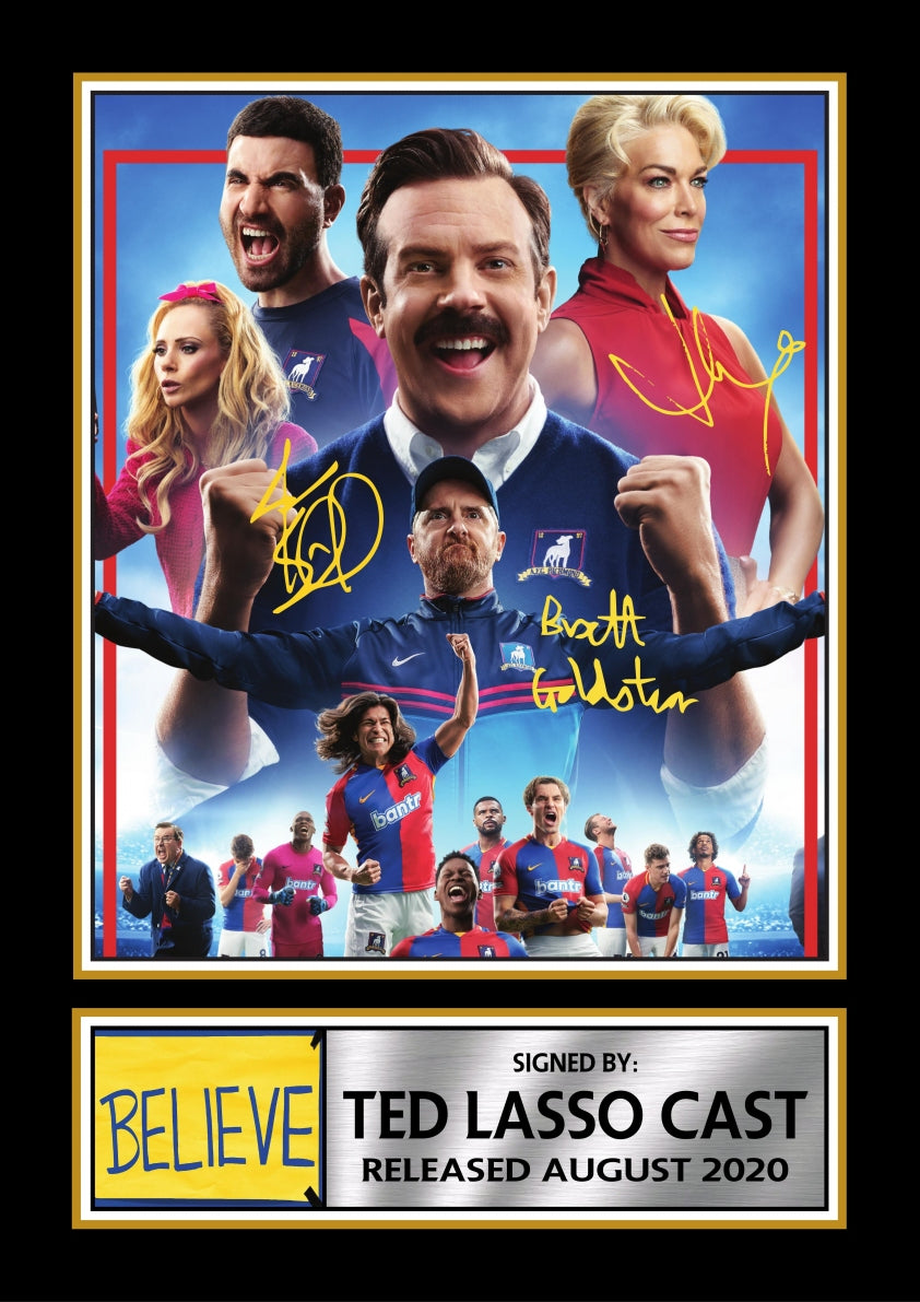 Ted Lasso TV Series Printed Signature Print – ted Lasso printed signature poster