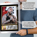 Teddy Swims Printed Signed Poster Print – Live Concert Portrait Wall Art – Soul & R&B Singer Music Memorabilia Gift for Fans