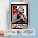 Teddy Swims Printed Signed Poster Print – Live Concert Portrait Wall Art – Soul & R&B Singer Music Memorabilia Gift for Fans