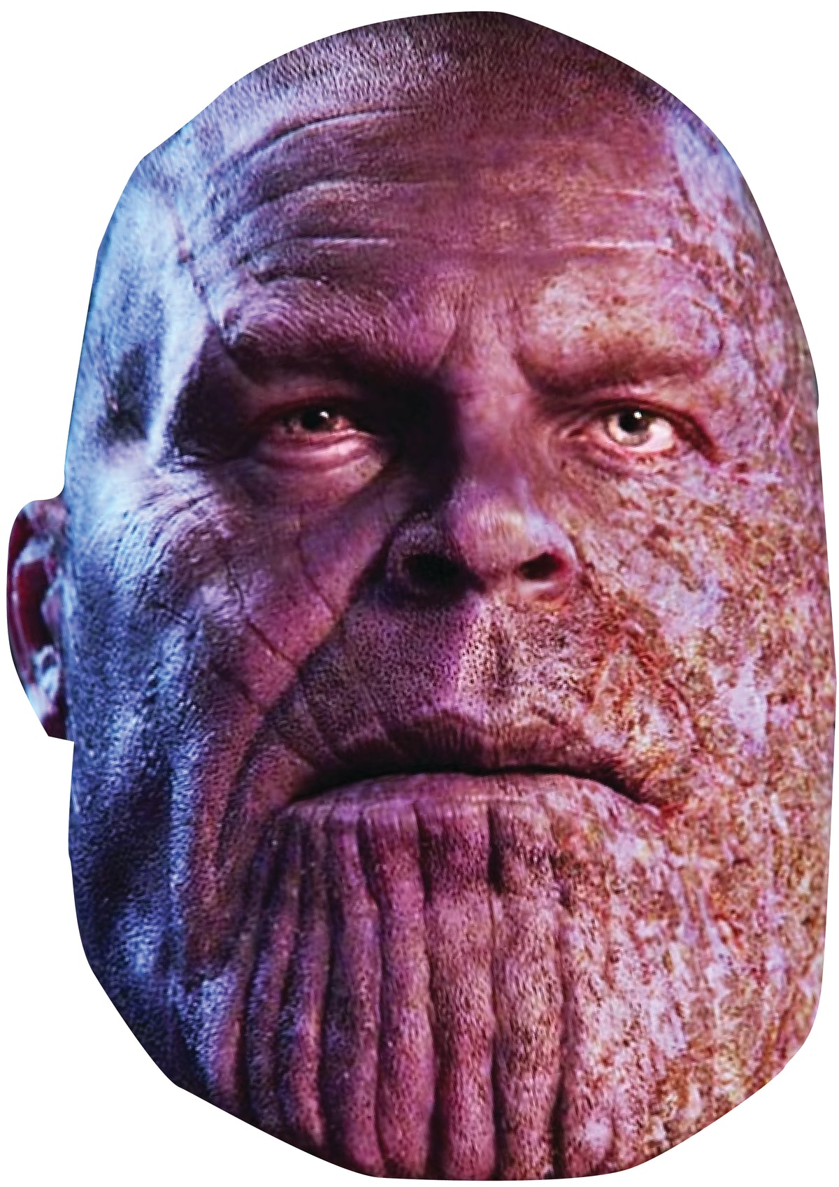 Thanos Face Mask – Marvel Inspired Villain Cardboard Cutout Facemask – Halloween, Comic Con, Cosplay, Fancy Dress Parties & Superhero Events