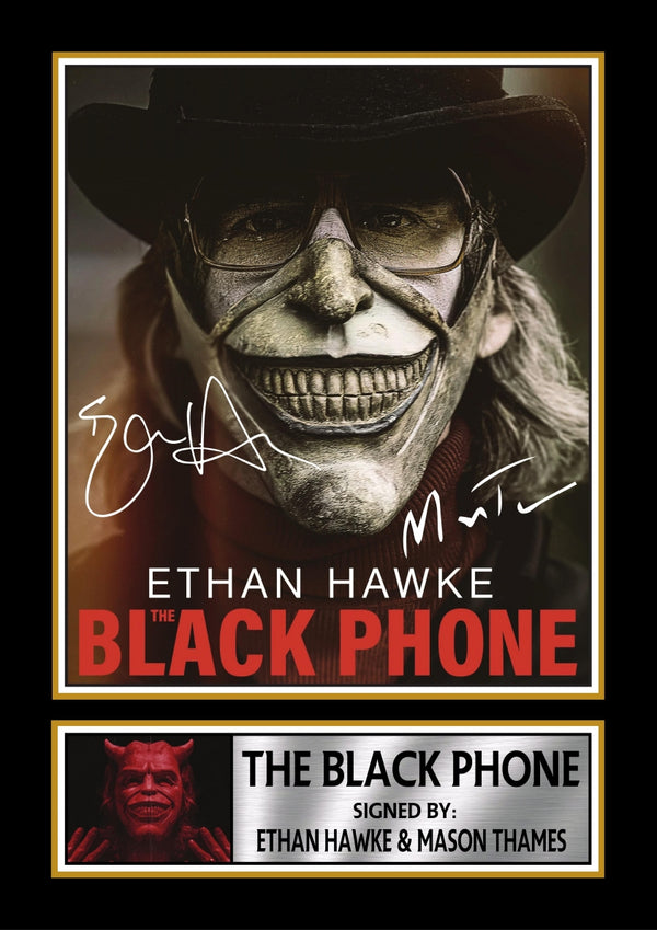 The Black Phone Movie Printed Signature Print – the Black Phone printed signature poster