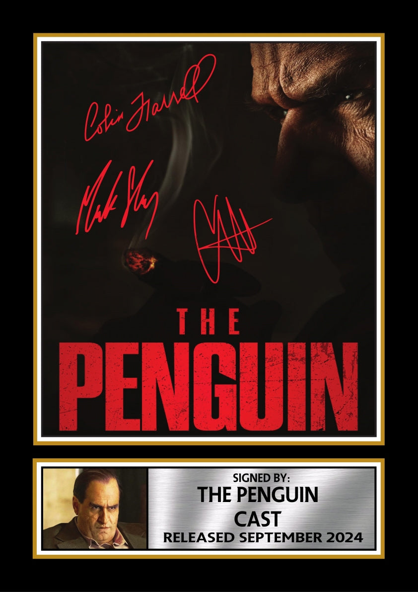 The Penguin TV Series Printed Signature Print – the Penguin printed signature poster