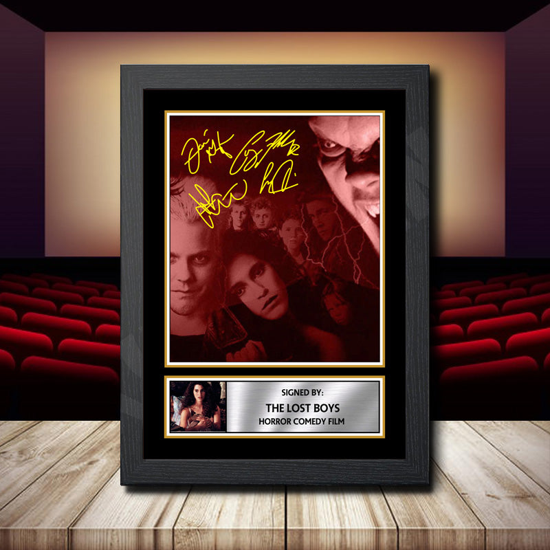 The Lost Boys Printed Signature Movie Star Poster Print Framed Wall Art Gift – The Lost Boys Printed Signature Movie Star Poster Print