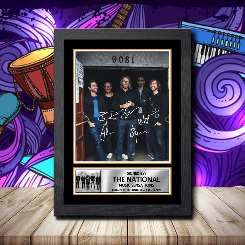The National 1 – Printed Signature Music Star Print – The National 1