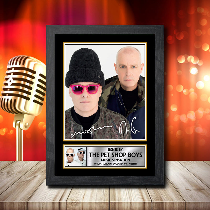 The Pet Shop Boys 1 – Printed Signature Music Star Print – The Pet Shop Boys 1