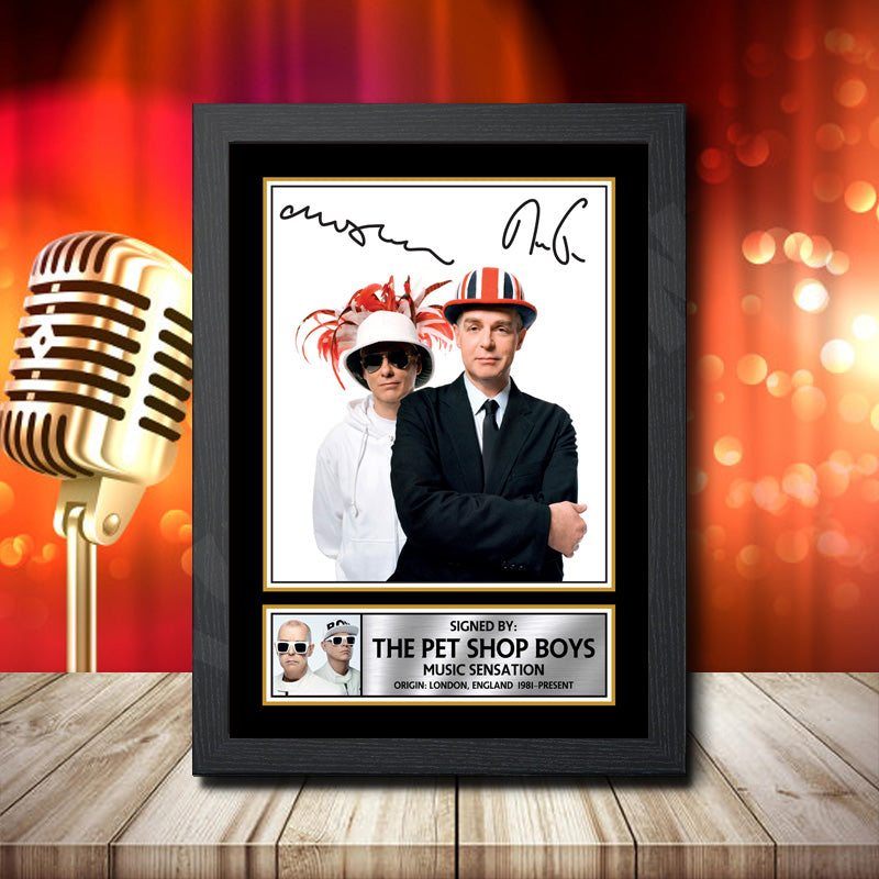 The Pet Shop Boys 2 – Printed Signature Music Star Print – The Pet Shop Boys 2