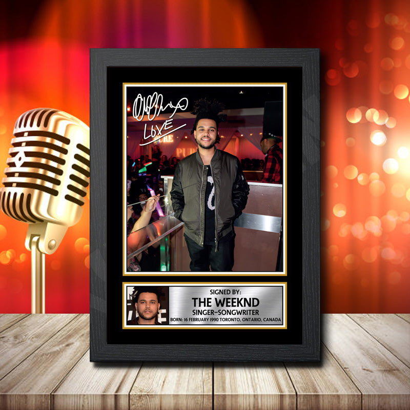 The Weeknd Abel Tesfaye 1 – Printed Signature Music Star Print – The Weeknd Abel Tesfaye 1