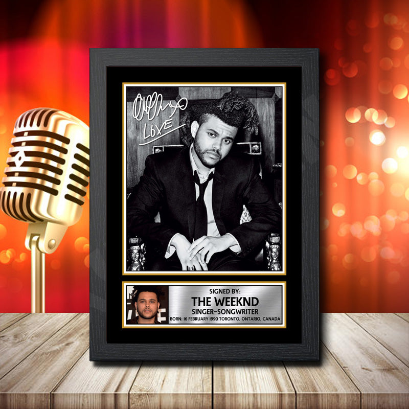 The Weeknd Abel Tesfaye 2 – Printed Signature Music Star Print – The Weeknd Abel Tesfaye 2
