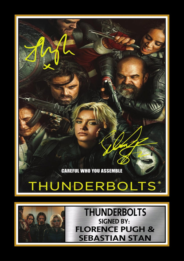 Thunderbolts Movie Printed Signature Print – thunderbolts printed signature poster