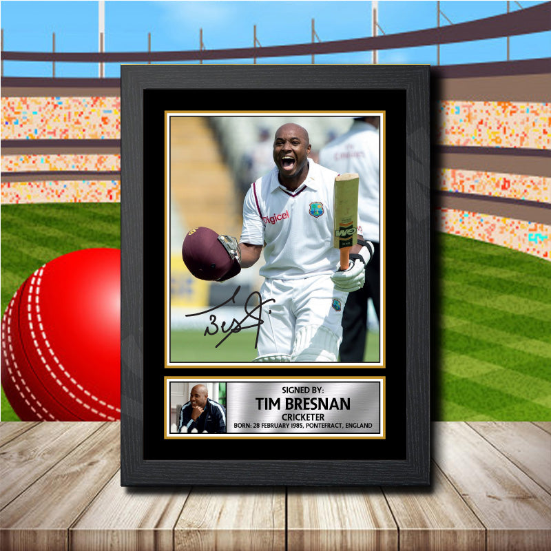 Tino Best 2 Printed Signature Cricket Star Poster Print Framed Wall Art Gift – Tino Best 2 Printed Signature Cricket Star Poster Print