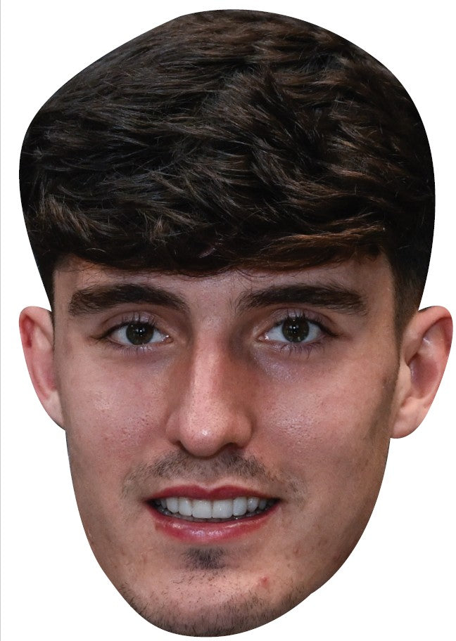 Tino Livramento Face Mask 2026 – England Football Player Celebrity Card Face Mask – Tino Livramento Face Mask 2026
