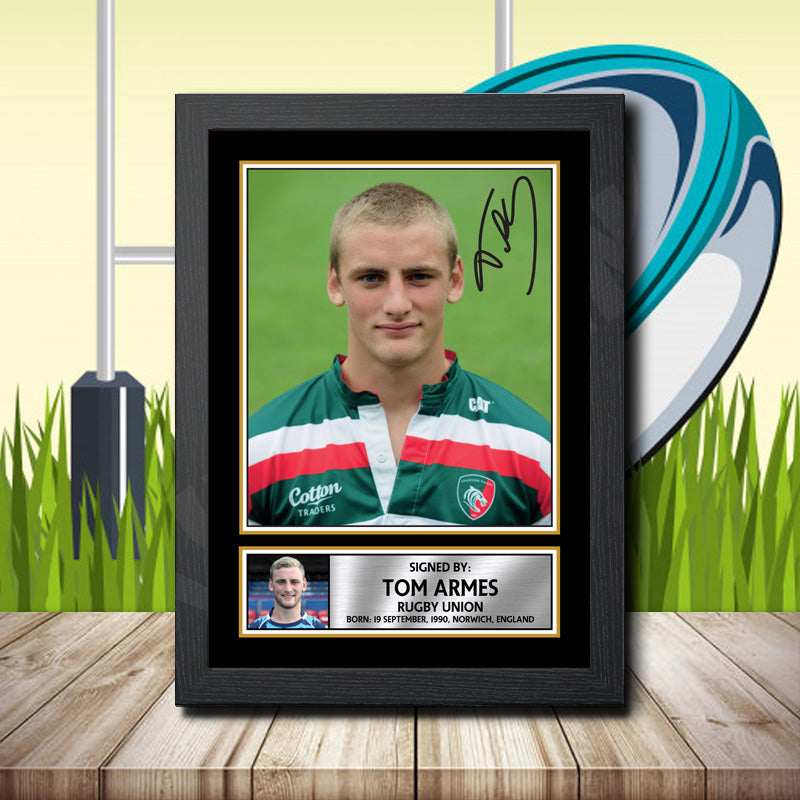 Tom Armes 1 Printed Signature Rugby Star Poster Print Framed Wall Art Gift – Tom Armes 1 Printed Signature Rugby Star Poster Print