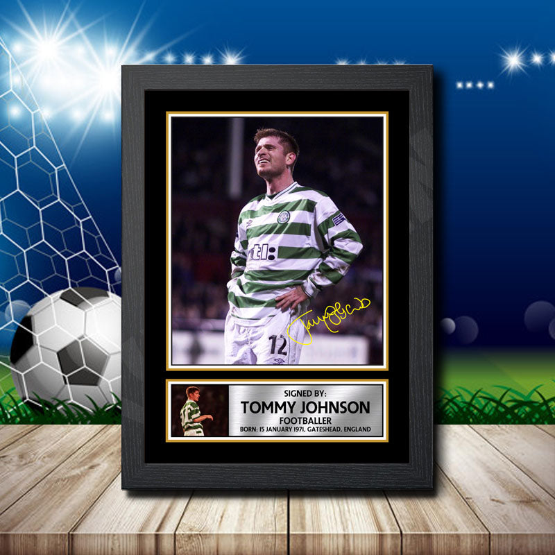 Tommy Johnson Printed Signature Footballers Star Poster Print Framed Wall Art Gift – Tommy Johnson Printed Signature Footballers Star Poster Print
