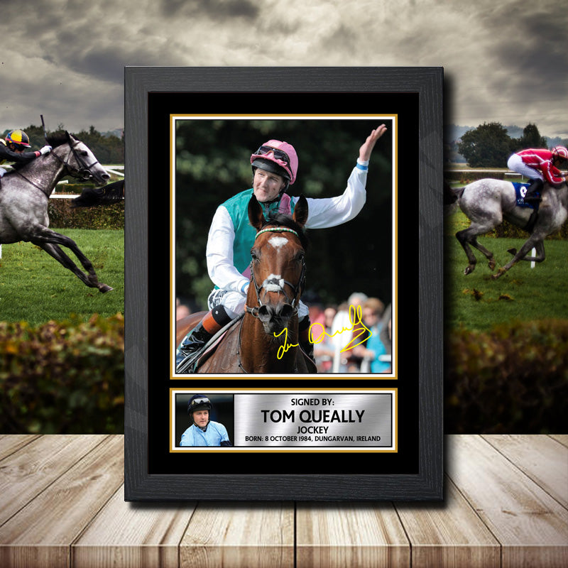Tom Queally Printed Signature Horse-Racing Star Poster Print Framed Wall Art Gift – Tom Queally Printed Signature Horse-Racing Star Poster Print