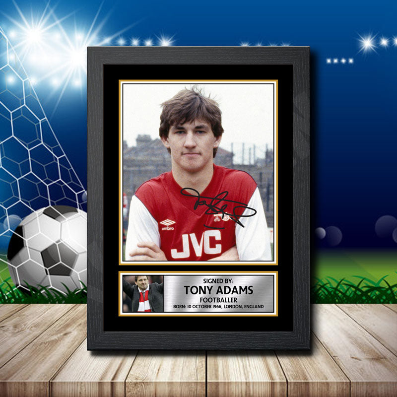 Tony Adams Printed Signature Footballers Star Poster Print Framed Wall Art Gift – Tony Adams Printed Signature Footballers Star Poster Print