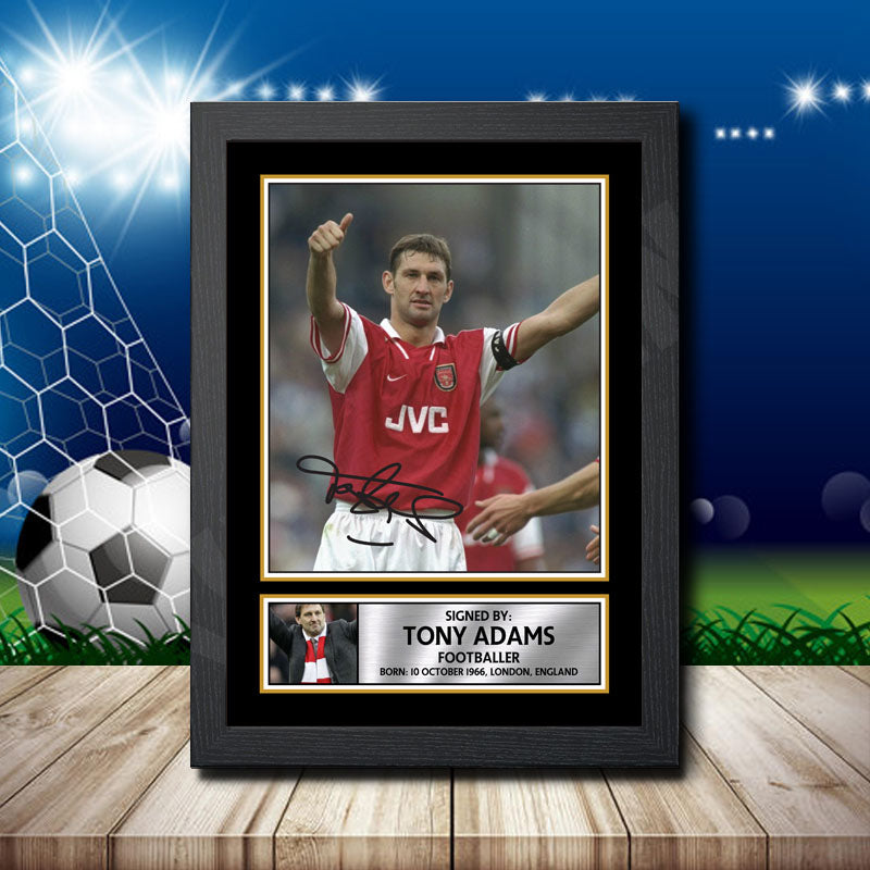 Tony Adams 2 Printed Signature Footballers Star Poster Print Framed Wall Art Gift – Tony Adams 2 Printed Signature Footballers Star Poster Print