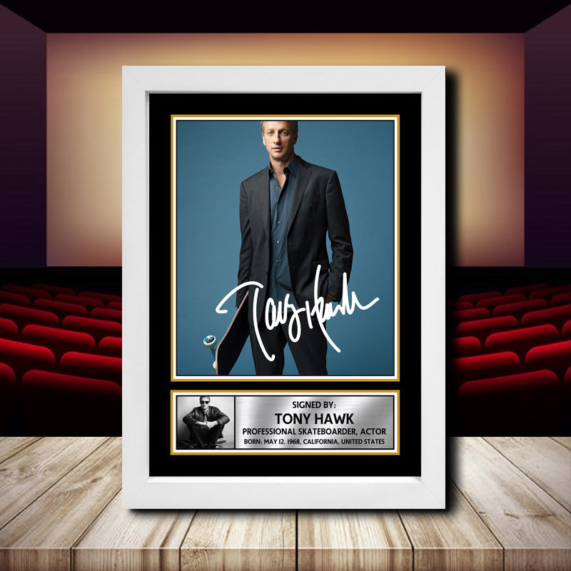 Tony Hawk 2 Printed Signature Movie Star Poster Print Framed Wall Art Gift – Tony Hawk 2 Printed Signature Movie Star Poster Print