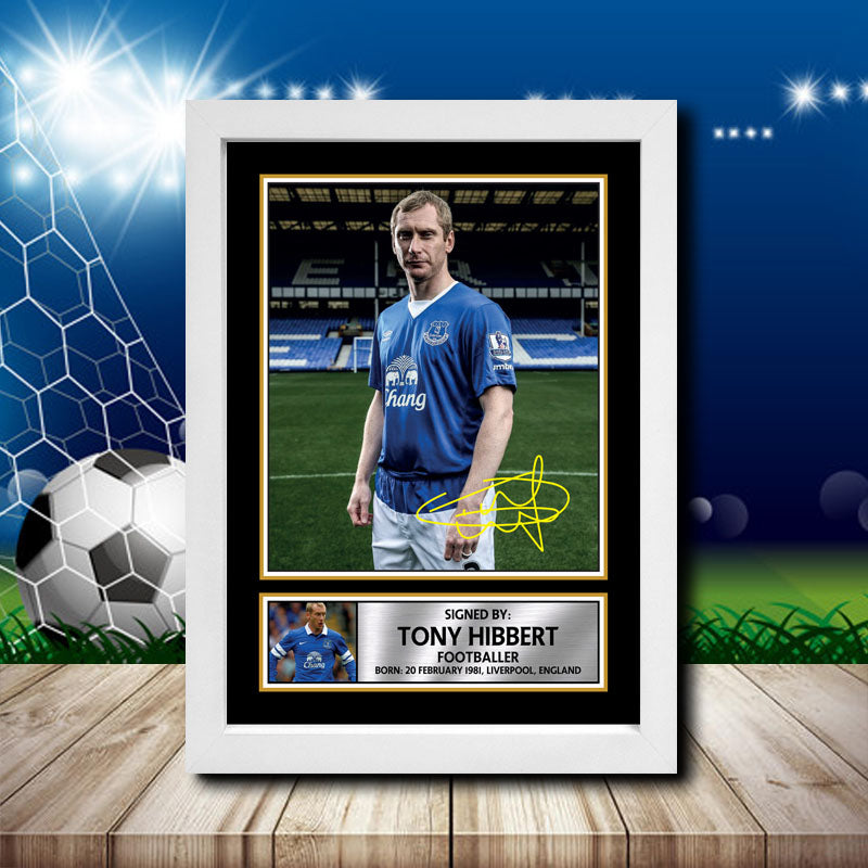 Tony Hibbert Printed Signature Footballers Star Poster Print Framed Wall Art Gift – Tony Hibbert Printed Signature Footballers Star Poster Print