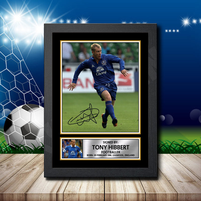 Tony Hibbert 2 Printed Signature Footballers Star Poster Print Framed Wall Art Gift – Tony Hibbert 2 Printed Signature Footballers Star Poster Print