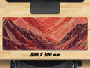 Extra Large Gaming Mouse Mat (800mm x 300mm) - Topography Magma