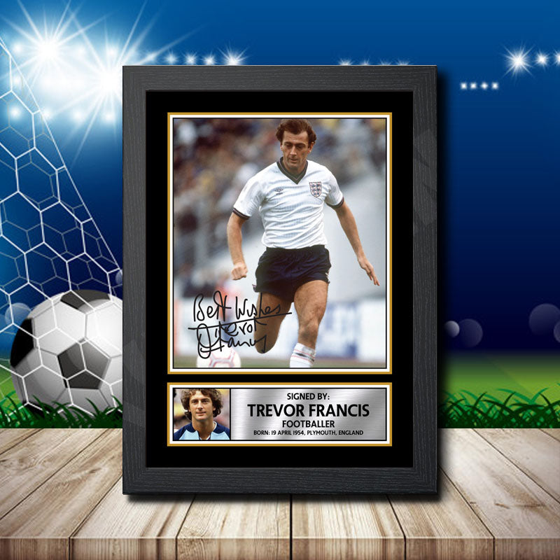 Trevor Francis Printed Signature Footballers Star Poster Print Framed Wall Art Gift – Trevor Francis Printed Signature Footballers Star Poster Print