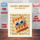 Rude Swear Word Birthday Card Design - TW*TWAFFLE