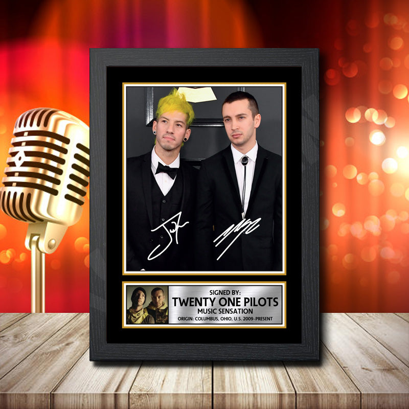 Twenty One Pilots 1 – Printed Signature Music Star Print – Twenty One Pilots 1