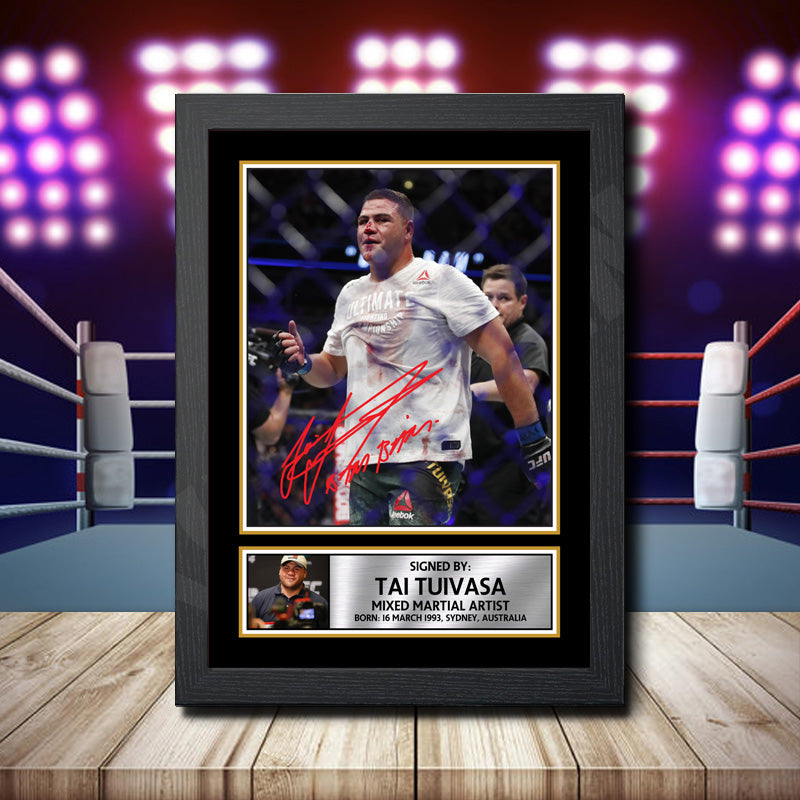 Tai Tuivasa Printed Signature Ufc Star Poster Print Framed Wall Art Gift – Tai Tuivasa Printed Signature Ufc Star Poster Print