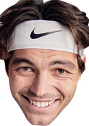 Taylor Fritz - Tennis Fancy Dress Cardboard Celebrity Party Face Mask