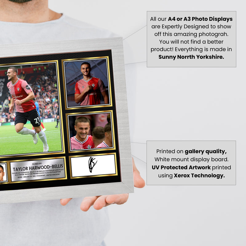 Taylor Harwood-Bellis Limited Edition Signed Football Poster Print
