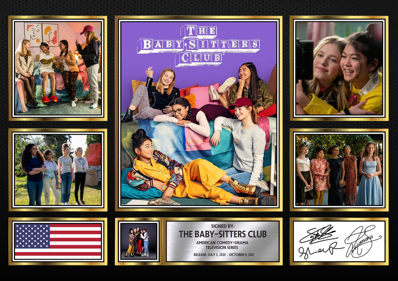 The Baby-Sitters Club Netflix Shows Framed Autographed Print - Limited Edition Autograph Fan Gift – Collectible Memorabilia Merchandise