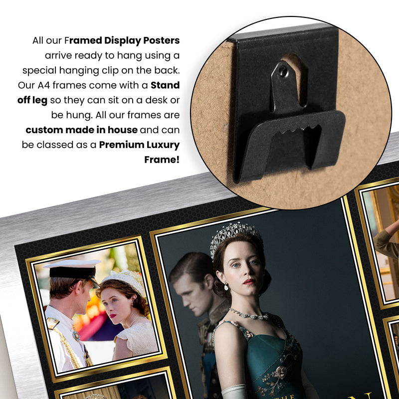 The Crown Netflix Shows Framed Autographed Print - Limited Edition Autograph Fan Gift – Collectible Memorabilia Merchandise