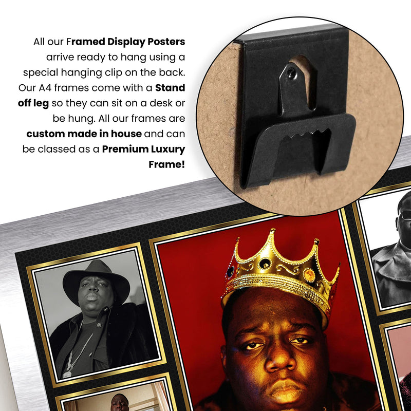 Rappers The Notorious B.I.G. Framed Autographed Print - Limited Edition Autograph Fan Gift – Collectible Memorabilia Merchandise