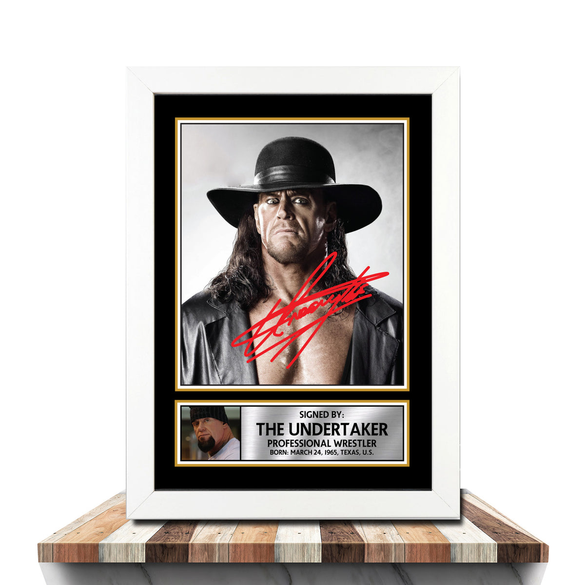 The Undertaker M1093 Wrestling Printed Signature Poster Print Gift