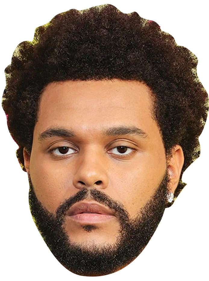 The Weeknd Music Star Fancy Dress Cardboard Celebrity Party Face Mask