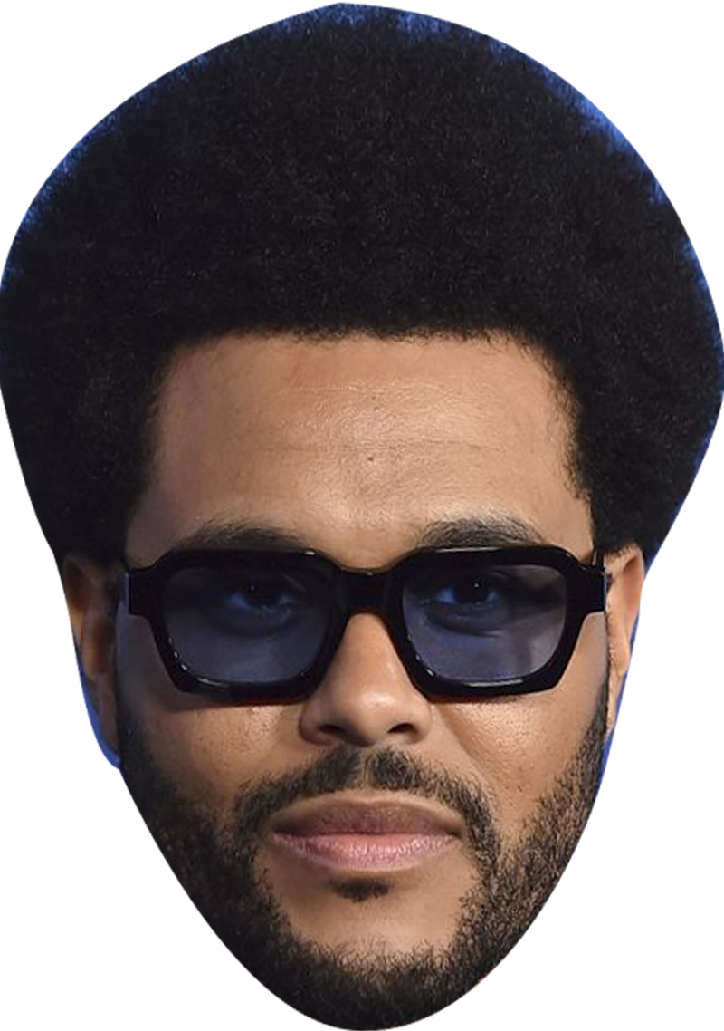 The Weeknd 2025 Celebrity Face Mask Fancy Dress Cardboard Costume Mask