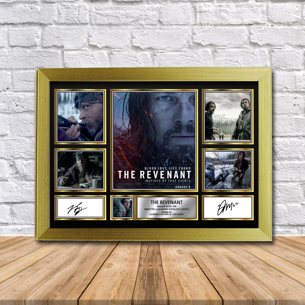 The Revenant Movie Gift Framed Printed Signature Star Poster Print Wall Art Gift