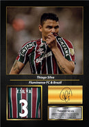 Thiago Silva Printed Signed Poster – Fluminense FC & Brazil Defender Tribute Wall Art with Jersey & Bio Plaque – Brazilian Football Memorabilia for Fans & Collectors