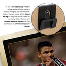 Thiago Silva Printed Signed Poster – Fluminense FC & Brazil Defender Tribute Wall Art with Jersey & Bio Plaque – Brazilian Football Memorabilia for Fans & Collectors