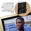Thierno Barry Printed Signed Poster – Everton FC Striker Tribute Wall Art with Jersey & Bio Plaque – Premier League Football Memorabilia for Fans & Collectors