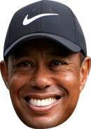 Tiger Woods 2025 Celebrity Face Mask Fancy Dress Cardboard Costume Mask