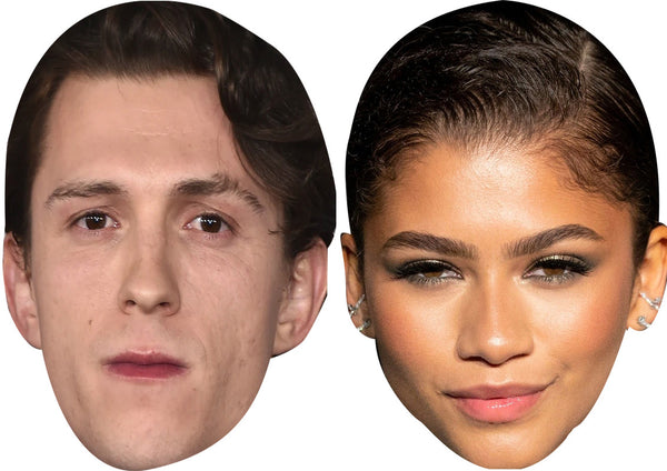 Tom Holland And Zendaya Couple Face Mask