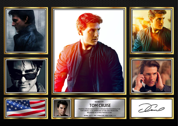Tom Cruise – Printed Signature Movie Star Print