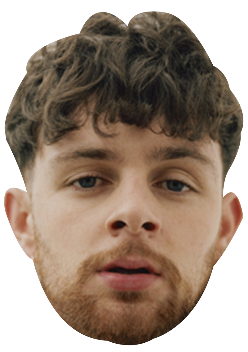 Tom Grennan Celebrity Face Mask Fancy Dress Cardboard Costume Mask