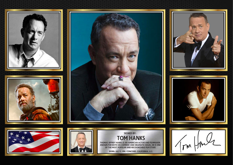 Tom Hanks - Signed Autographed Television Star Print