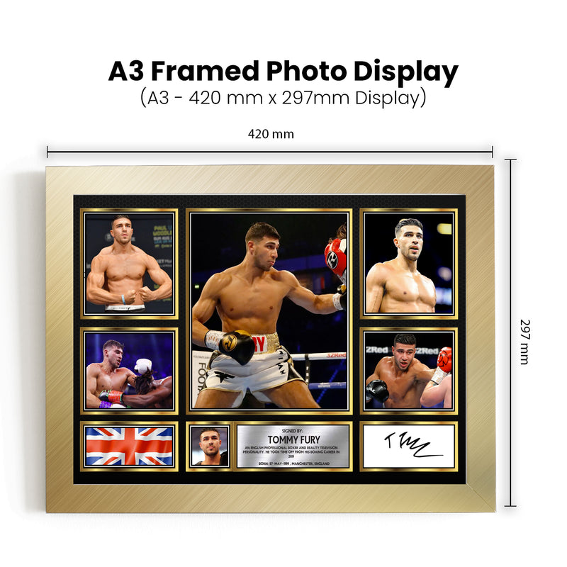 Tommy Fury top boxer Autographed Print Landscape