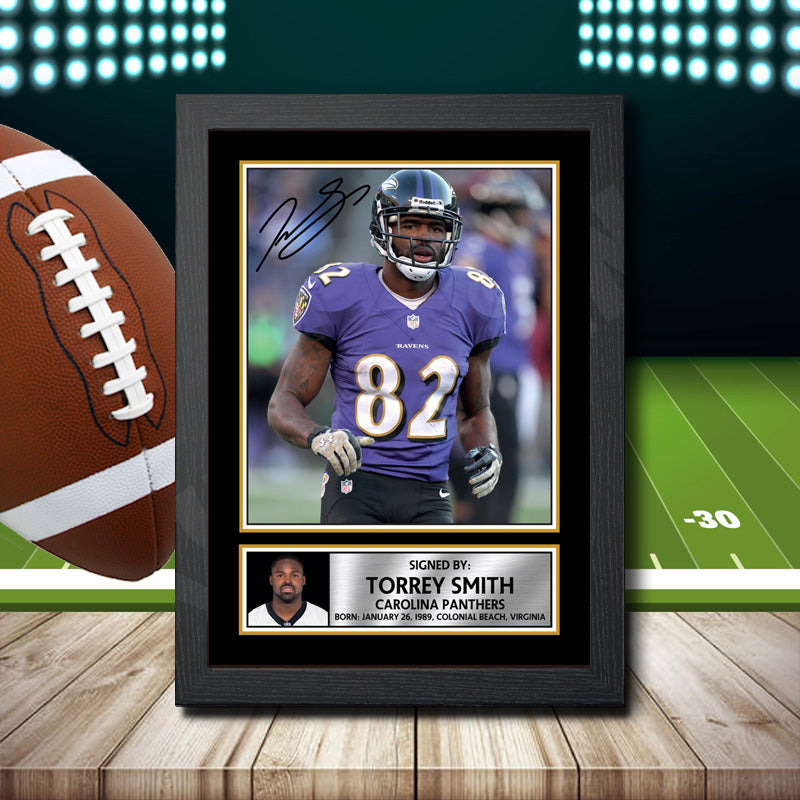 Torrey Smith 1 Printed Signature NFL Star Poster Print Framed Wall Art Gift – Torrey Smith 1 Printed Signature NFL Star Poster Print