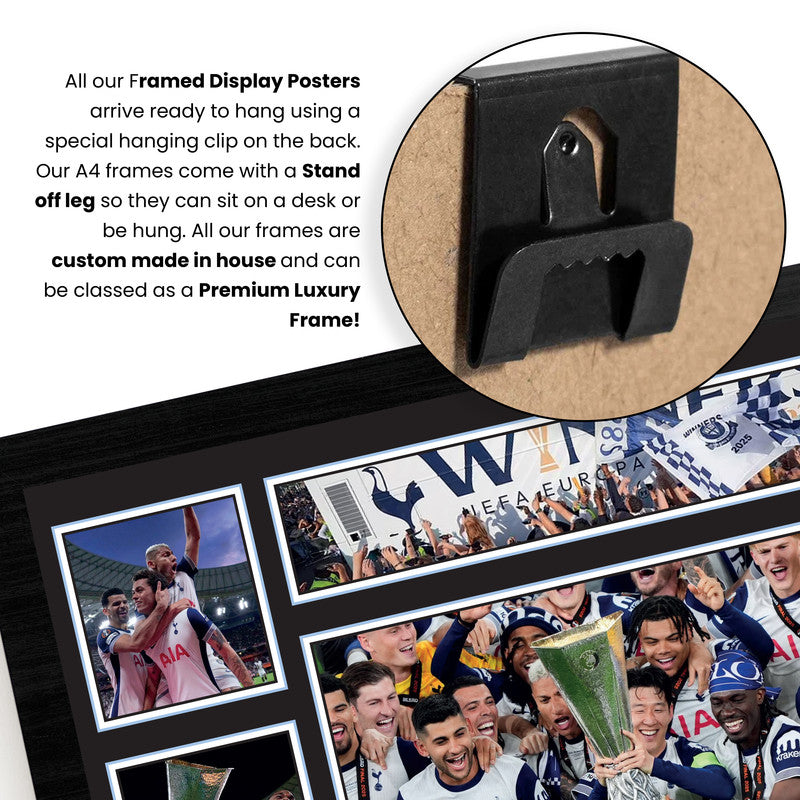 Tottenham Europa League Champions 2025 Poster Print – Celebration Football Wall Art – Spurs Victory Souvenir